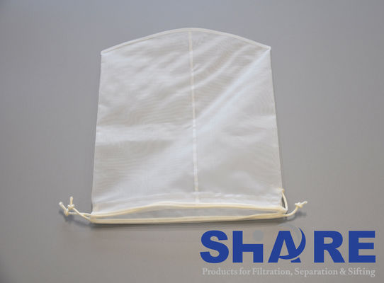 Custom Size Synthetic Mesh Filter Bags Flat Style Organic Cotton Nut Milk Bag