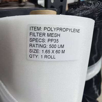 500 Micron Polypropylene Monofilament Filter Mesh 36% Open Area
