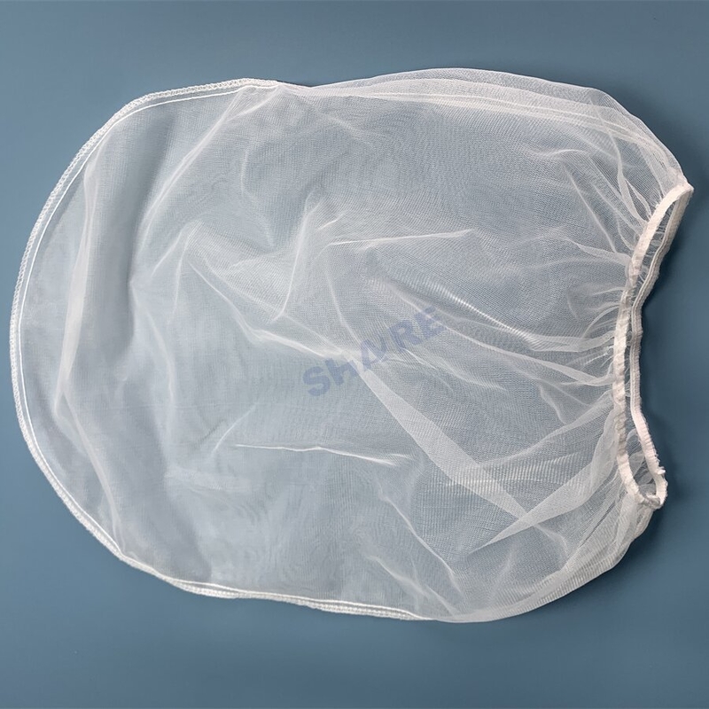 Mesh Filter Bag for Hydroponic Paint 1 2 5 Gallon Bucket Elastic Opening Strainer Pocket