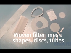 Maillage de filtrage en nylon polyester en formes coupées, pièces, disques