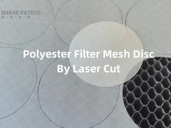 Disques de filetage de filtres en polyester de précision coupés au laser